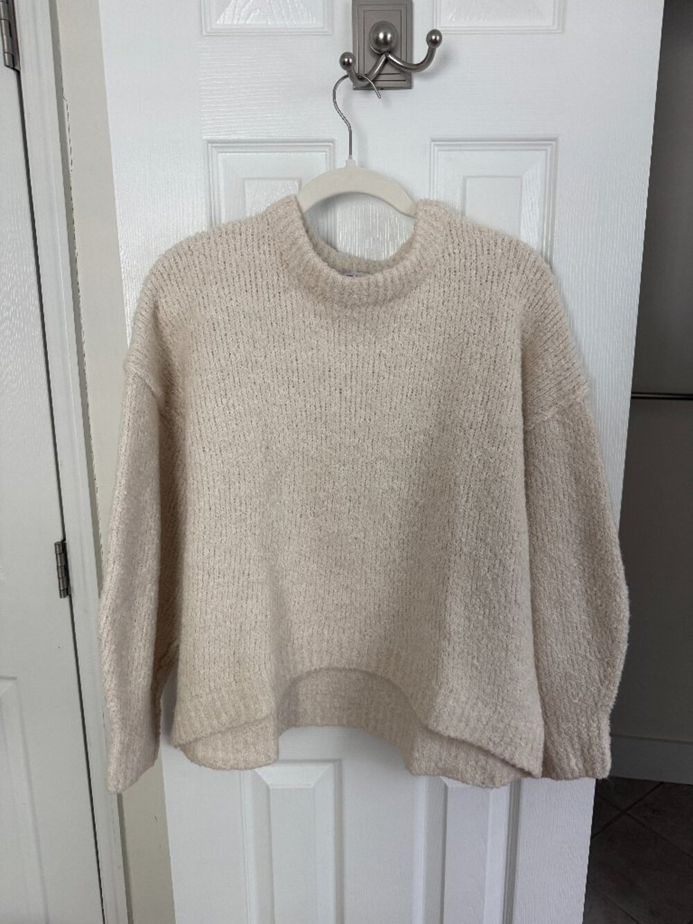 ASOS Cream Boucle Crewneck